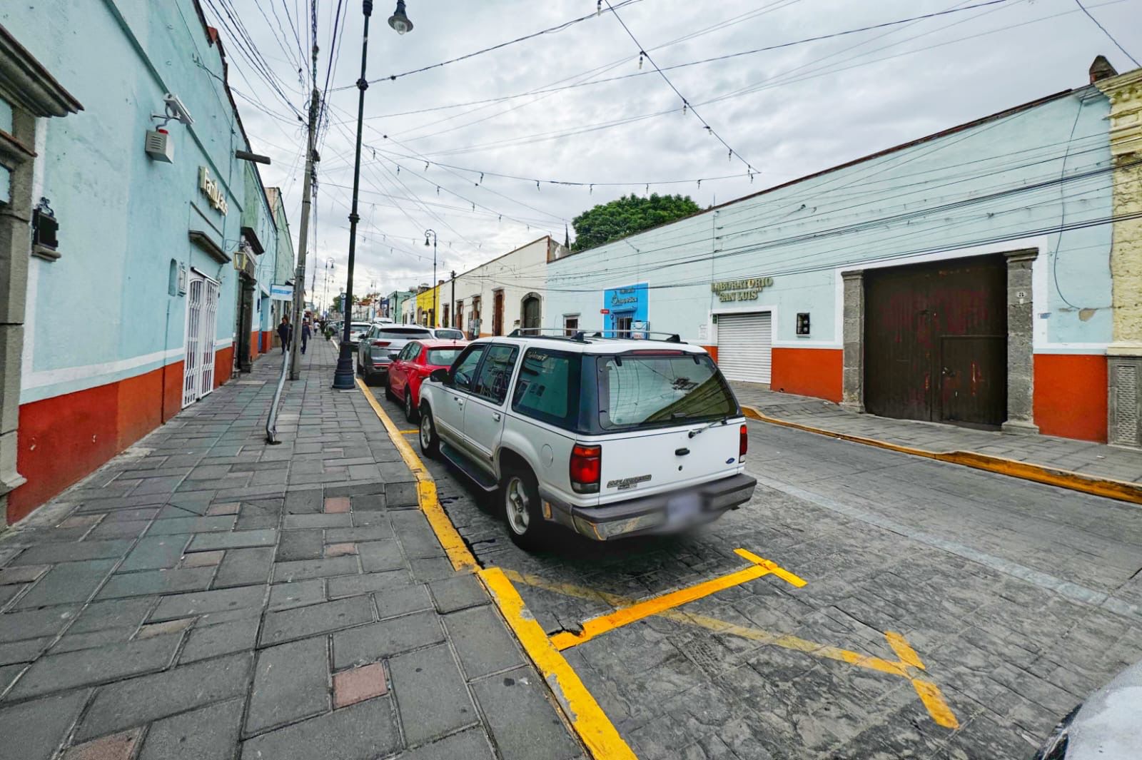 Realiza Ayuntamiento de Huamantla nuevo balizado en la calle Hidalgo